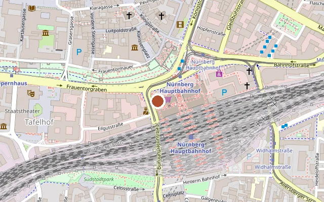Map showing where Indabahn is