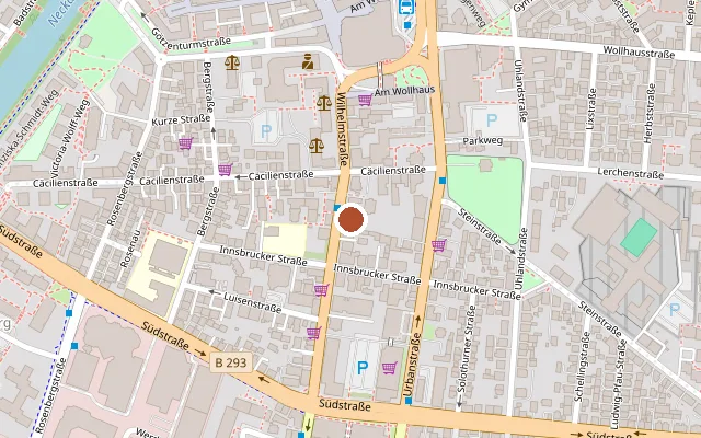 Map showing where in's Kistle is
