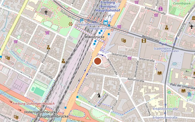 Map showing where Jazzhaus is