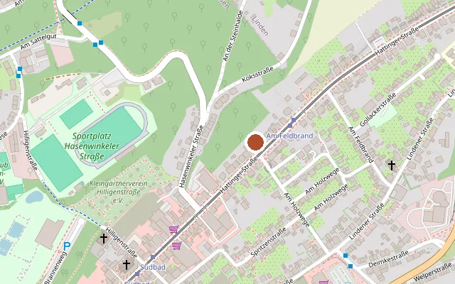 Map showing where Kino-Center El Brasi is