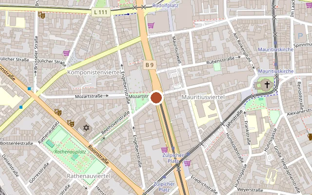 Map showing where KLUST is