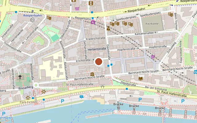 Map showing where Komet is