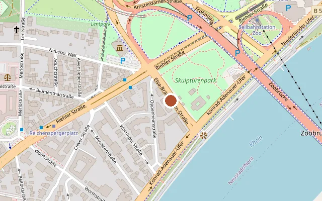 Map showing where Kulturzentrum Ignis is