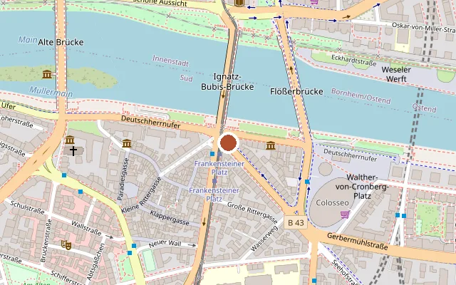Map showing where La Gata is