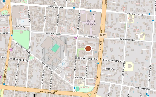 Map showing where Landratsamt-Gesundheitsamt is