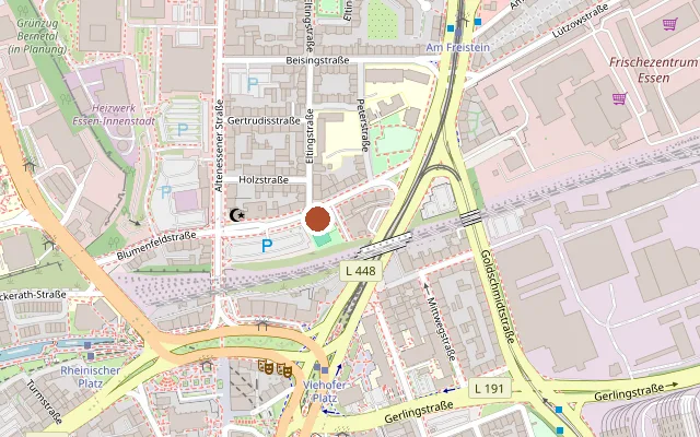 Map showing where Lebenslust-Beratungsteam is