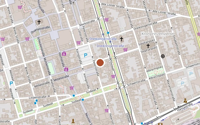 Map showing where Libidos, Planet der Erotik is
