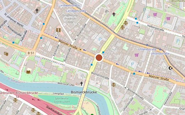 Map showing where LSVD Saar Checkpoint is