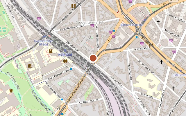 Map showing where Luxor is