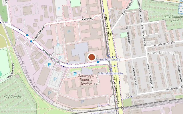 Map showing where Meier Music Hall is