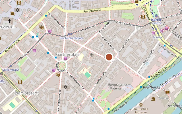 Map showing where Melcher's is