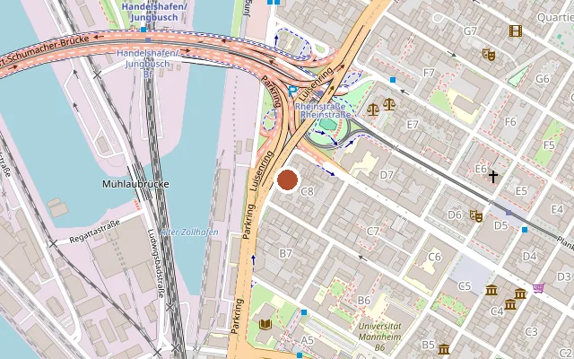 Map showing where Men Only is