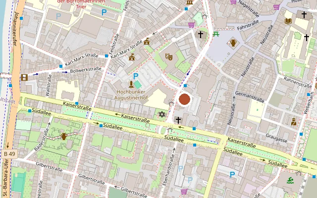 Map showing where Metropolis is