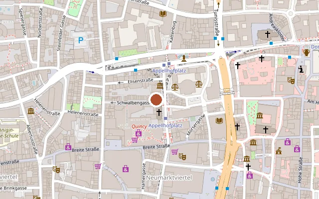 Map showing where Mittelblond is