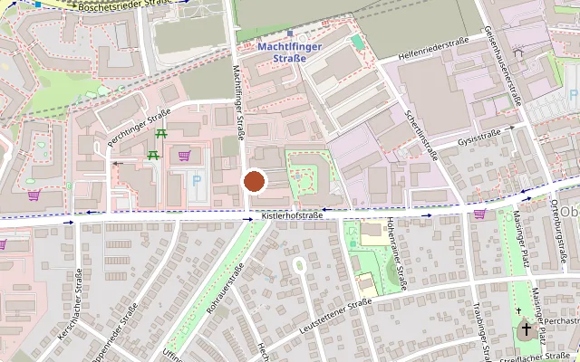Map showing where Münchner Löwen Club e.V. - UnderGround is
