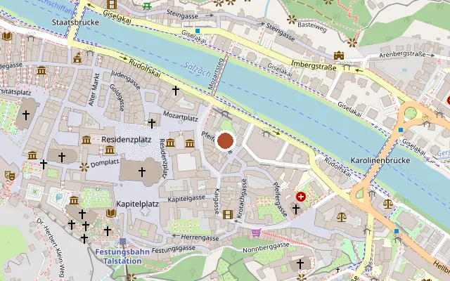 Map showing where MUS Deli is