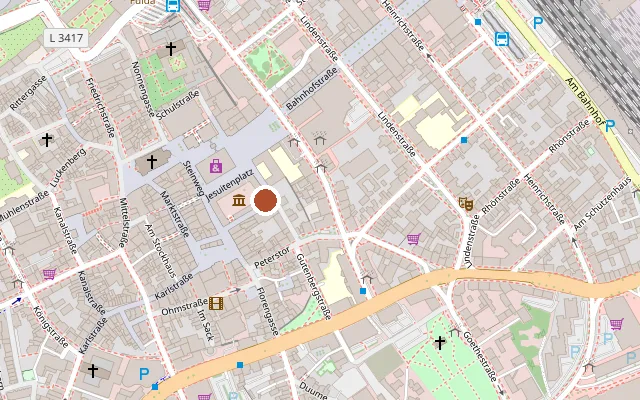 Map showing where Museumskeller is