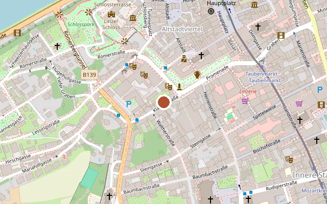 Map showing where Musikcafe SAX is