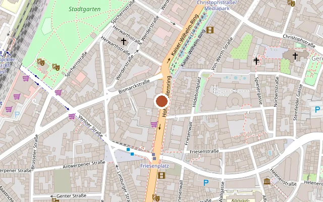 Map showing where Nachtflug is