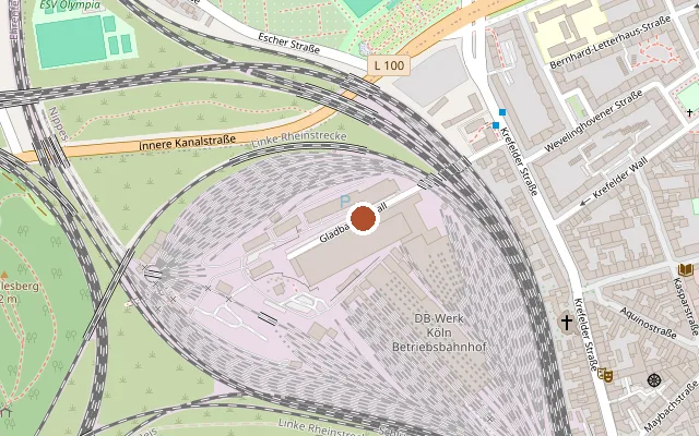 Map showing where Nachtschicht is