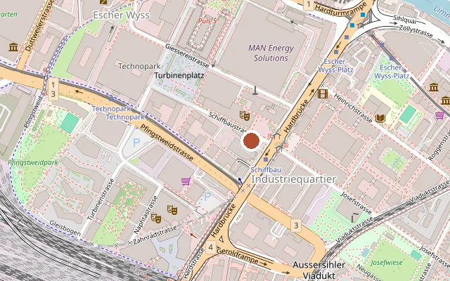 Map showing where Offstream is