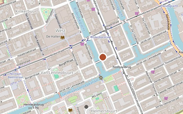 Map showing where Pamela is