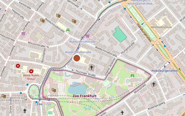 Map showing where Pink Tigers is