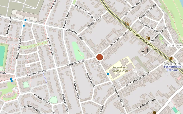 Map showing where Praxis Dr. med. Bernd Lehmann is