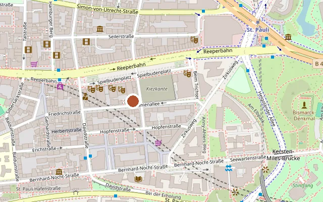 Map showing where Prinzenbar is