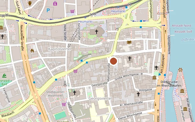 Map showing where Pullermanns is