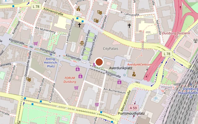 Map showing where Pussy Pleasure is