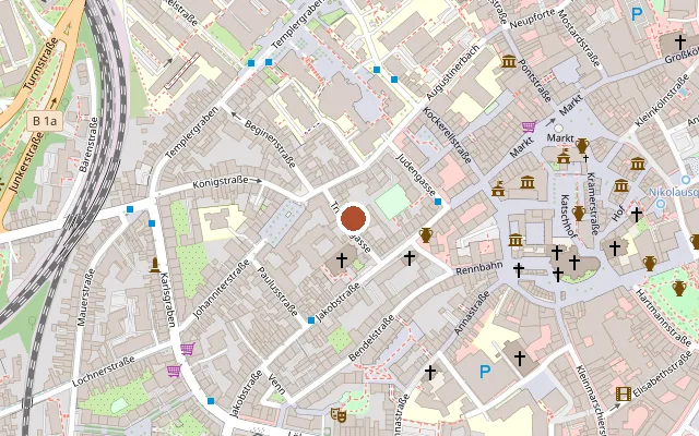 Map showing where Queer Referat der Aachener Hochschulen is
