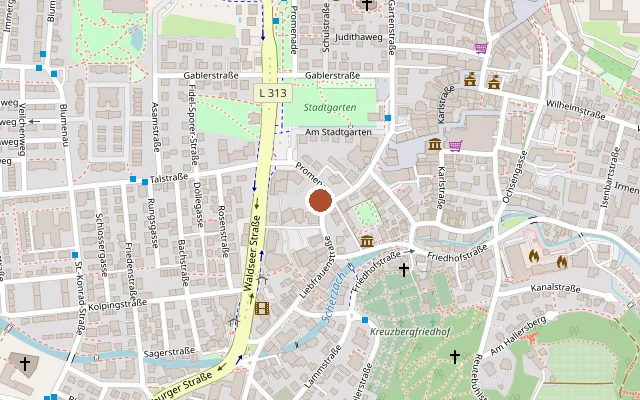 Map showing where Queer Youth Bodensee-Oberschwaben is