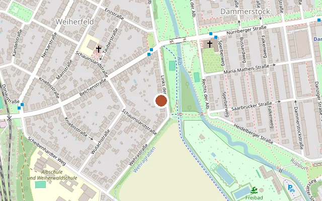 Map showing where Schrill im April is