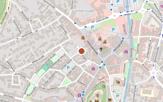 Map showing where Schwulengruppe Kleve is