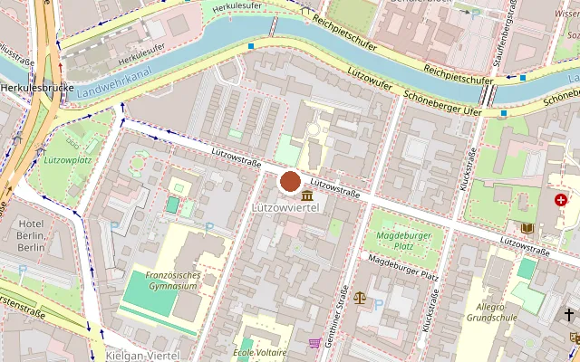 Map showing where Schwules Museum is