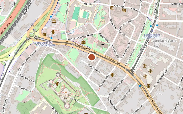 Map showing where ShAlk e.V. Bielefeld is