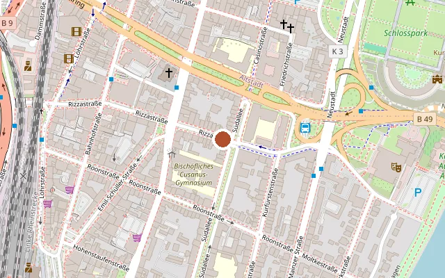 Map showing where SJK Schwule Jugend is
