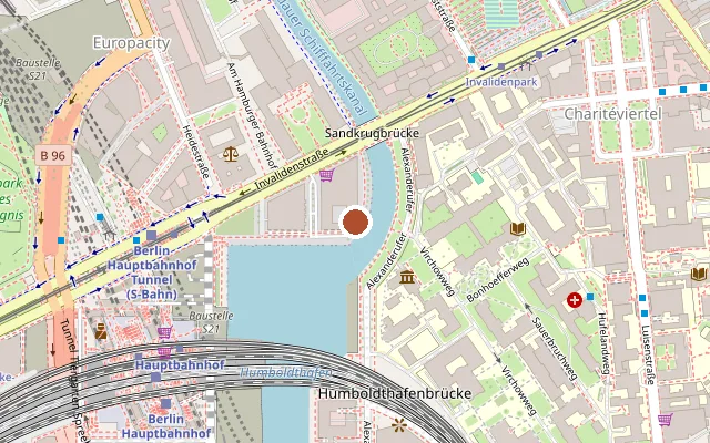Map showing where Spreewiesn is
