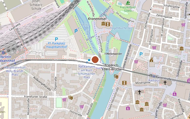 Map showing where Städtisches Gesundheitsamt is