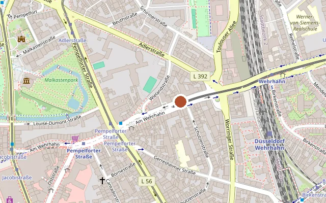 Map showing where Starlife Videoverleih is