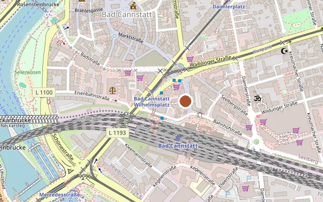 Map showing where Sunny High Club is