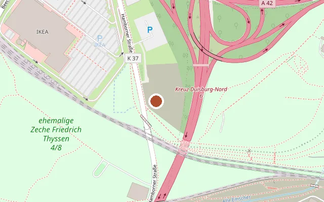Map showing where Tentorium Festivalpark is