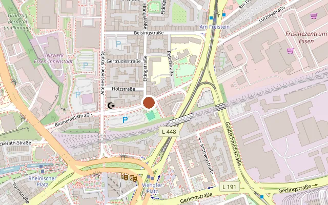 Map showing where Together Essen is