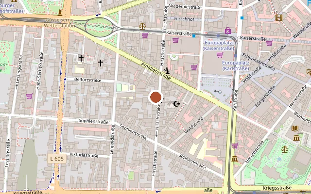 Map showing where Topsy Turvy is