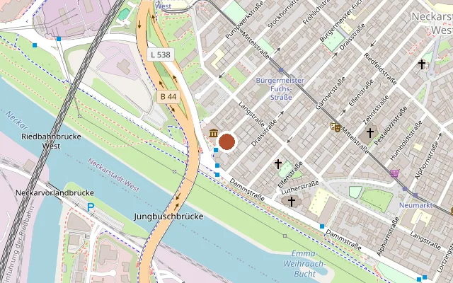 Map showing where Tragic Kingdom Tattoo is