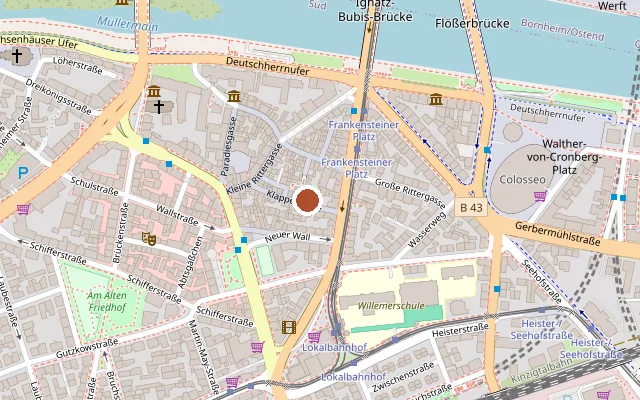 Map showing where TWIST Bar is