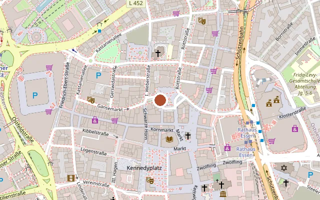 Map showing where Zum Pümpchen is