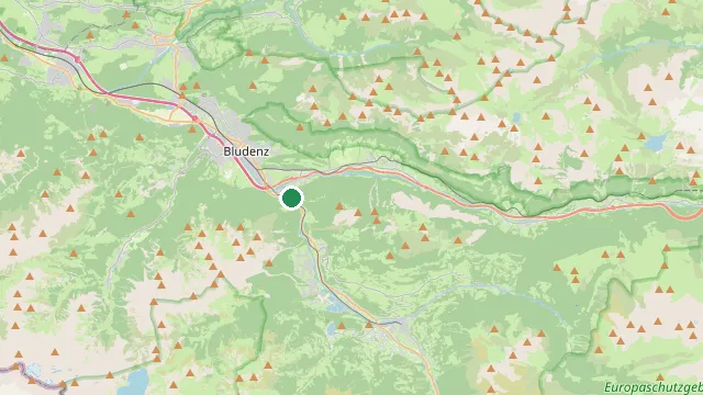 Map showing the location of Lorüns