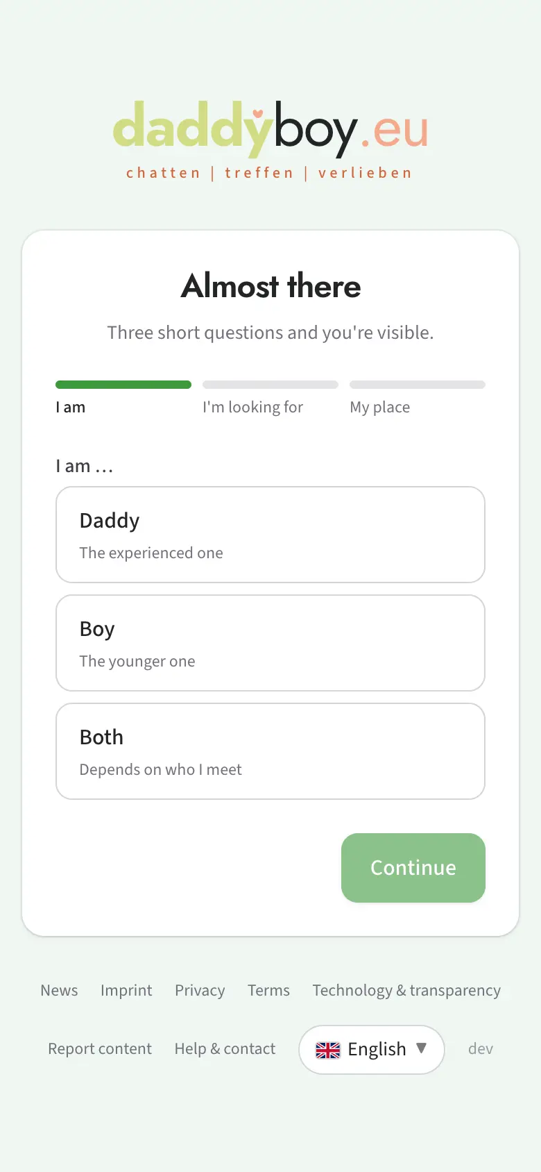 Assistant after the first login